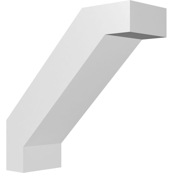 Ekena Millwork 5-in. W x 14-in. D x 14-in. H Burlington Architectural Grade PVC Knee Brace BRCP05X14X14BUR - main